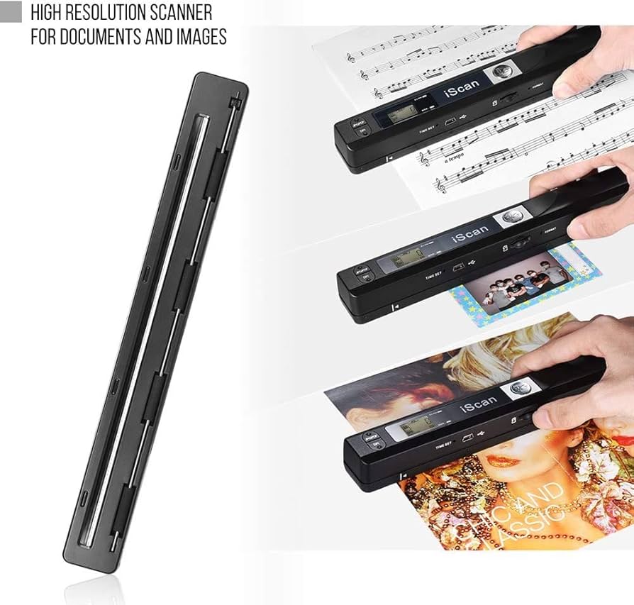 Portable Handheld Scanner, ANNCARY Document Wand Scanner